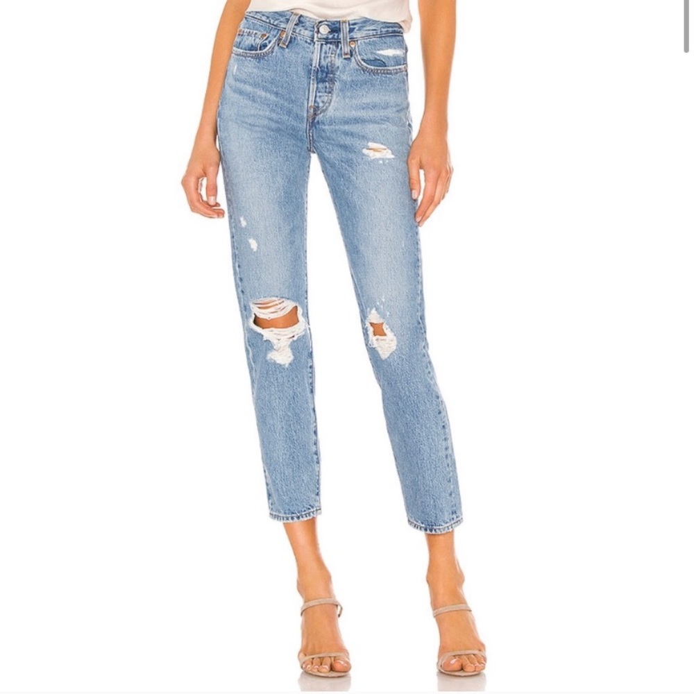 Levi's Women's Wedgie Straight Leg Jeans - Light Blue